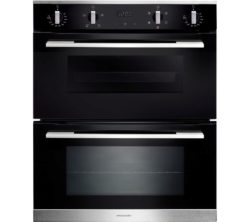 RANGEMASTER  RMB7245BL/SS Electric Double Oven - Black & Stainless Steel